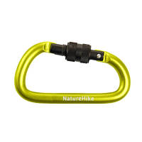 Карабин туристический Naturehike D-type NH15A005-H 6 см Yellow (6927595717417) m