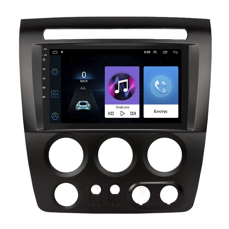 Штатна магнітола Lesko для Hummer H3 2005-2010 екран 9" 1/16Gb Wi-Fi GPS Base Хаммер 3 шт.