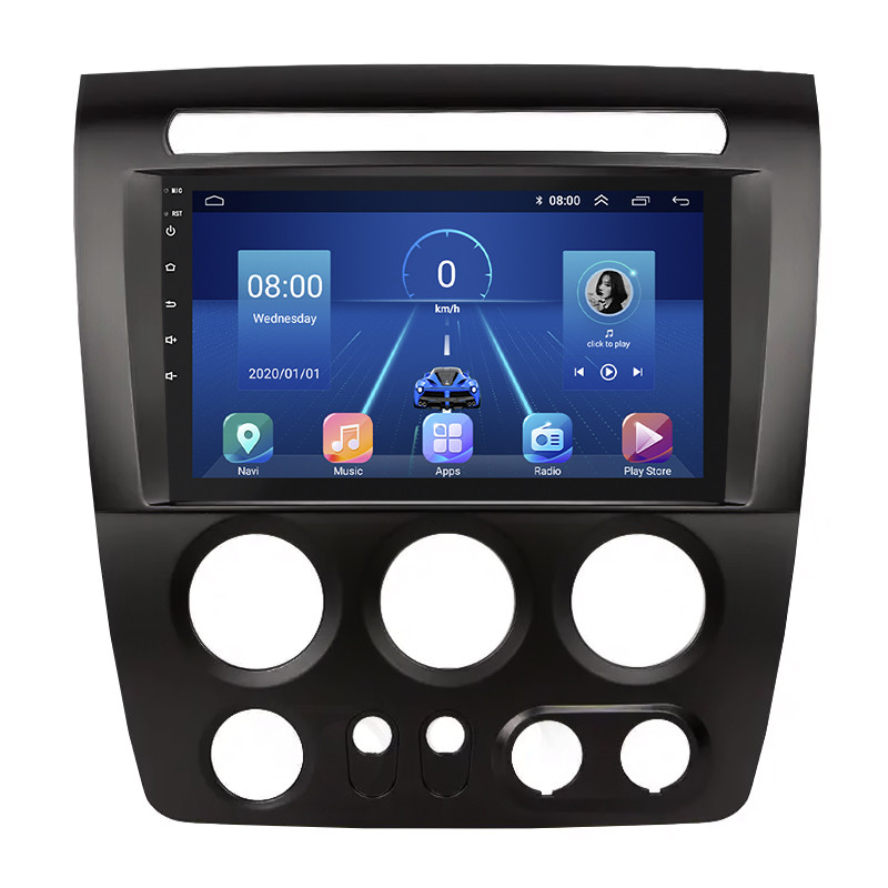 Штатна магнітола Lesko для Hummer H3 2005-2010 екран 9" 6/128Gb 4G Wi-Fi GPS Top 3 шт.
