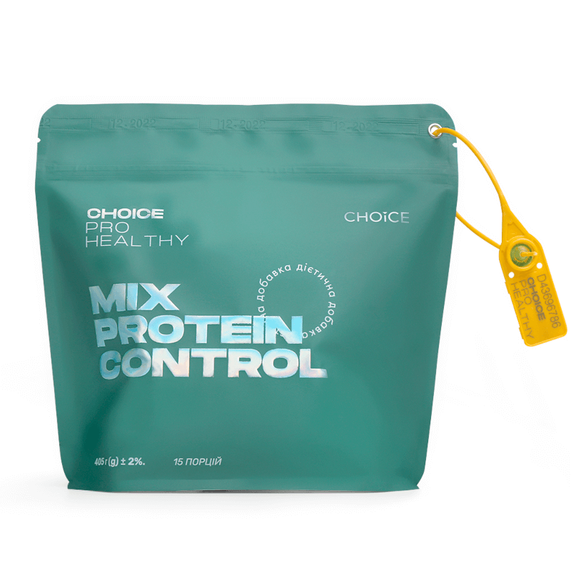 Низькокалорійний протеїновий коктейль для корекції ваги Mix Protein Control Pro Healthy CHOICE 405 г