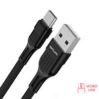 Кабель USB BRUM Classic U022m Micro USB (2.4A) (1M) Чорний