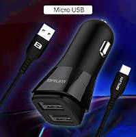 Зарядне автомобільне BRUM BM-A001 (2USB 2.4A) Micro USB
