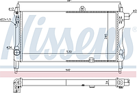 Радиатор охлаждения Опель KADETT E, KADETT E COMBO 1.3 09.84-02.93 NISSENS