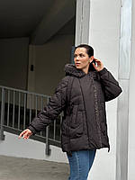 Зимова жіноча куртка Michele в чорному кольорі ( р.2,3)