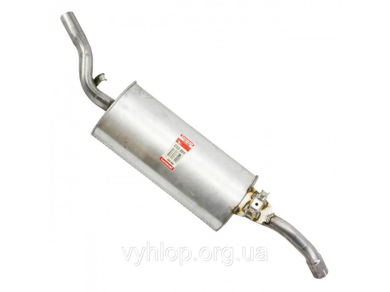Глушник Фольксваген Гольф II (Volkswagen Golf II) 1.1/1.3 85-92 (233-409) Bosal 30.09 алюминизированный