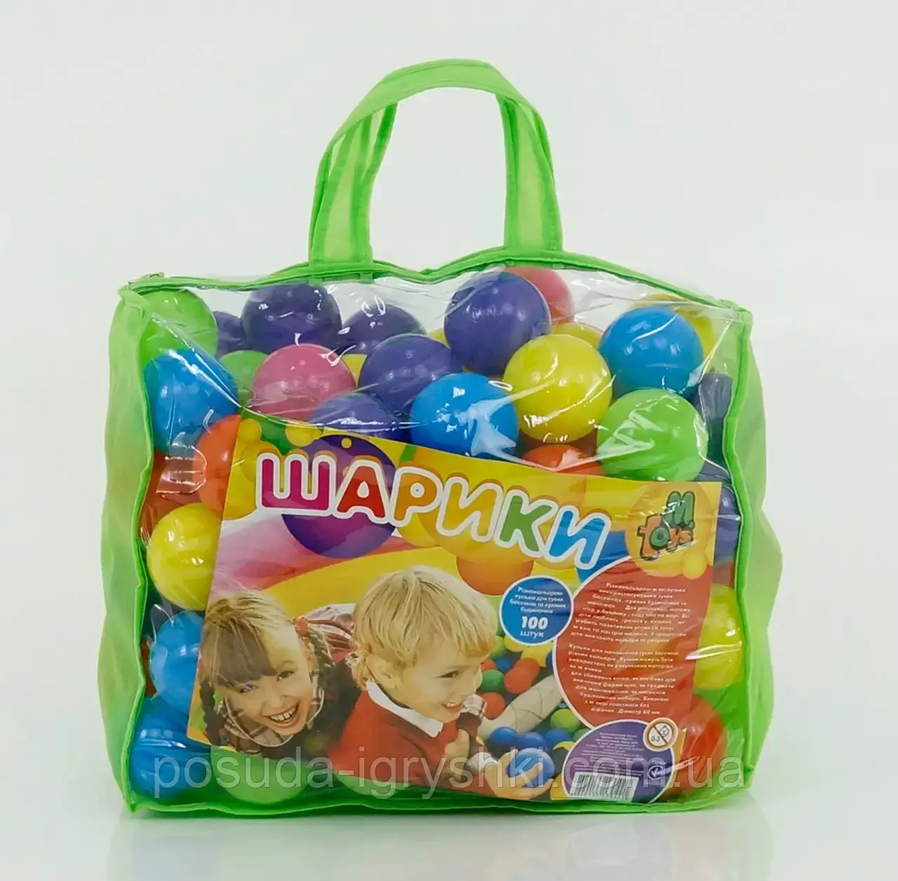 Набір кульок 60мм 100шт в сумці 13027 Mtoys