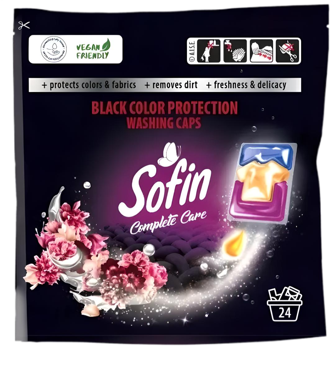 Капсули для прання Sofin Complete Care для чорних речей