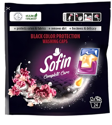 Капсули для прання Sofin Complete Care для чорних речей, фото 1