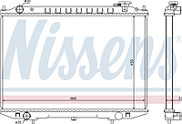 Радиатор охлаждения Ниссан NAVARA, PICK UP 2.5D 11.01- NISSENS