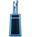 Зовнішній акумулятор Power Bank UKC 10000 mAh SOLAR із сонячною панеллю з яскравими 2 LED-ліхтариками, фото 9