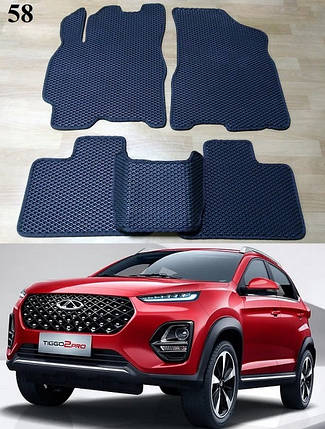 Килимки ЕВА в салон Chery Tiggo 2 Pro '20-, фото 1
