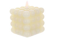 Светодиодная восковая свеча Bauble с 3D пламенем 7.5*9.5см (2хААА не входят в комплект), теплый белый свет,