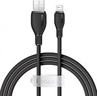 Кабель Baseus Pudding Series Fast Charging Cable USB to iP 2.4A 1.2m Cluster Black
