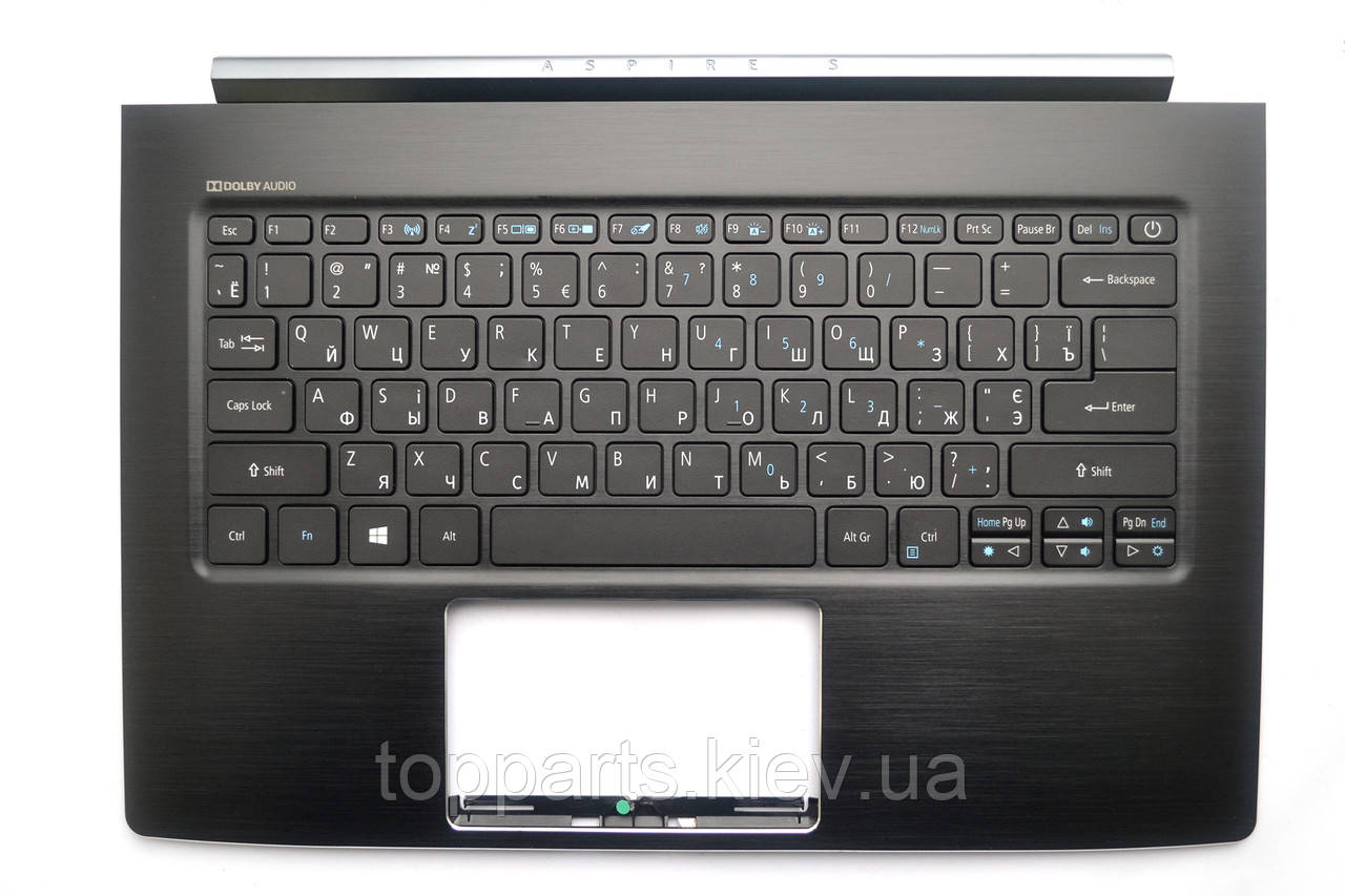 Клавіатура для ноутбуків Acer Aspire S13 S5-371 чорна з підсвіткою в зборі UA/RU/US