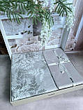 Комплект постільної білизни ранфорс бавовна, бязь, двоспальне євро 200*220 см Clasy Туреччина, фото 3
