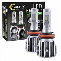 Светодиодные автомобильные LED лампы H1 50W/6000LM/6500 K8601 SOLAR