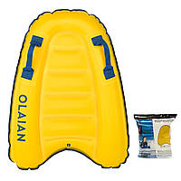 Надувной Детский Бодиборд для Плавания на Волнах OLAIAN (4 - 8 лет) 15 - 25 кг с Ручками Желтый