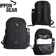 Спортивний рюкзак для тренувань повсякденний рюкзак Ippon Gear Backpack Essential Black чорний чорний 30х13х45 см
