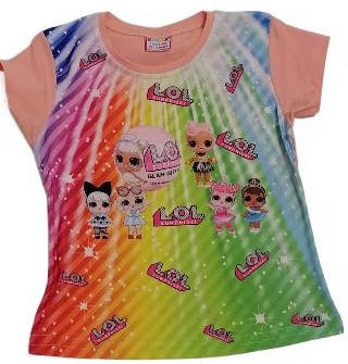 Футболка LOL для дівчинки, зріст 92, 98 см.