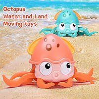 Заводная игрушка "Cute octopus" (розовая), осьминог игрушка, игрушка для купания,TE