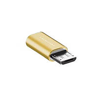 Перехідник WUW R70 з Lightning на micro USB (Тільки для зарядки) Золотий