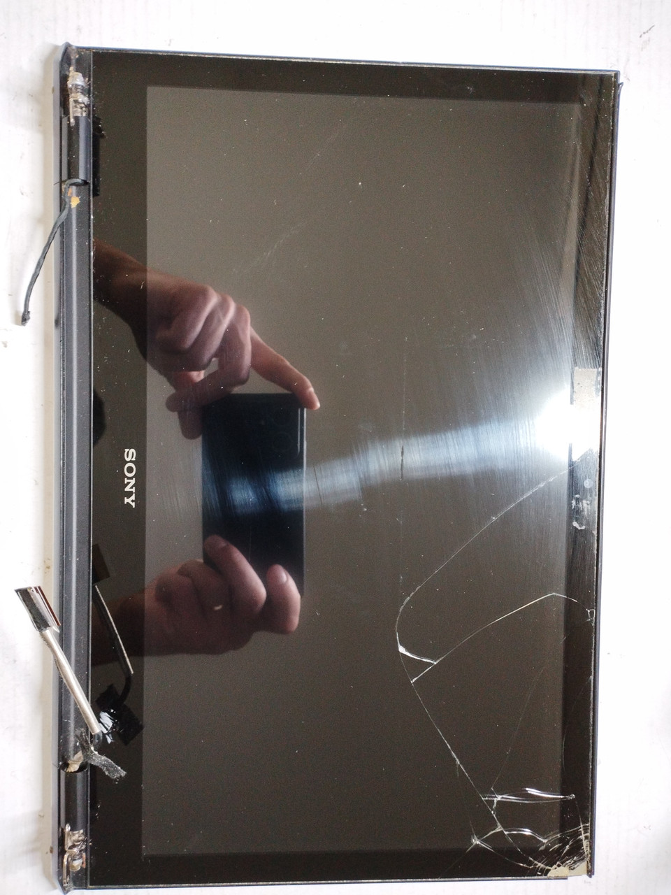 Sony VAIO Pro 13 (SVP132) Корпус AB дисплейний модуль у зборі (кришка, тачскрин, петлі, шлейфа, камера) б/у