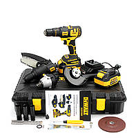 5в1 Шуруповерт DeWalt DCD709M (36V, 6AH), АКБ набор 5в1 Деволт