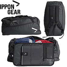 Спортивна сумка для тренувань Ippon Gear 2 in 1 Sportsbag Fighter 2 об'єм 50 л чорна