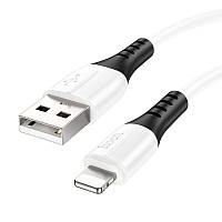 Кабель зарядки HOCO X82 (2.4A) (1M) для Apple Lightning to USB для iOS пристроїв iPhone/iPad/iPod Білий