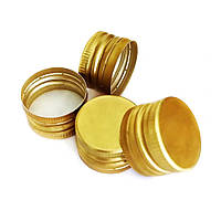 Ковпачок алюмінієвий 28х18 мм, з різьбленням (золотий)