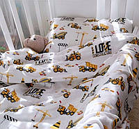 Детское постельное белье "Строитель" в кроватку