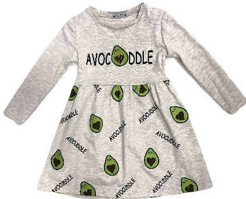 Сукня для дівчинки Авокадо Toontoy на зріст 98,104,116 см Бежева (479)