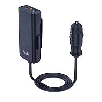 Зарядне автомобільне Budi CC069B (PD 100W) (QC3.0 1USB 18W) Чорний