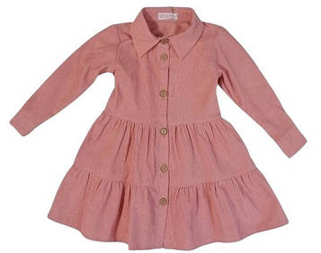 Сукня з довгими рукавами дитяча для дівчинки Billy Bear 98,116 см Рожева (1413)
