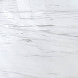 Декоративна ПВХ плита білий мармур 600*600*3mm (S) SW-00001620, фото 3