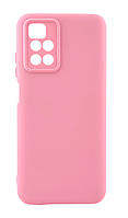Чохол Silicone Case Box для Xiaomi Redmi 10 2022 бампер із мікрофіброю світло-рожевий