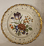 Колекційна, Порфорова тарілка Квіти, фото 2