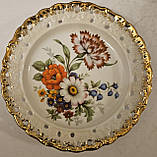 Колекційна, Порфорова тарілка Квіти, фото 3