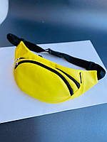Топ качество ! Бананка ярко желтая, сумка на пояс поясная сумка ,барыжка барсетка