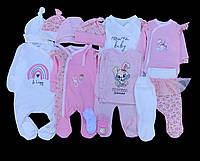 Гарний набір одягу для новонароджених дівчат, якісний одяг для немовлят весна, літо зріст 56 см, бавовна
