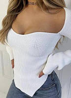 Білий спокусливий светр