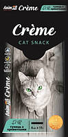 AnimAll Snack Creme крем снеки ЭнимАл с тунцом и креветками для кошек - 6 шт х 15 г