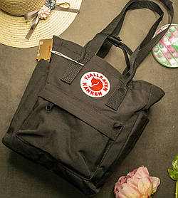 Сумка рюкзак Kanken жіноча чорного кольору розмір 30х27х12 см