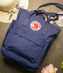 Сумка рюкзак водонепроникна Kanken темно синього кольору розмір 45х27х12 см