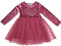 Платье праздничное с фатином для девочки Breeze рост 104, 116, 122, 128 см Розовая (637)