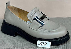 Туфлі жіночі лофери з натуральної шкіри від виробника модель КС24-327