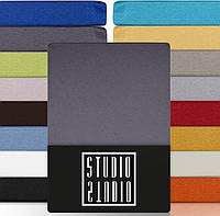 Простирадло на резинці STUDIO Premium 90-120 x 200-220 см сірого кольору