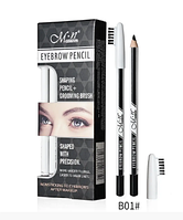 MENOW Олівець для брів зі щіточкою, водостійкий | колір В_01