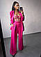 Жіночий класичний костюм з подовженим піджаком оверсайз і штанами палаццо (р.S, M) 66KO3594Е, фото 7