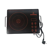 Інфрачервона плита Crownberg настільна з таймером (2000W) — CB1324, чорна, фото 4